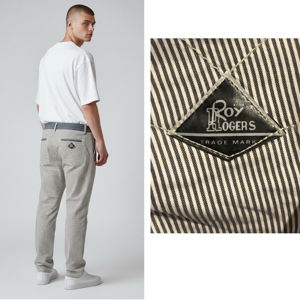 Roy Rogers Giano blue Striped Trousers